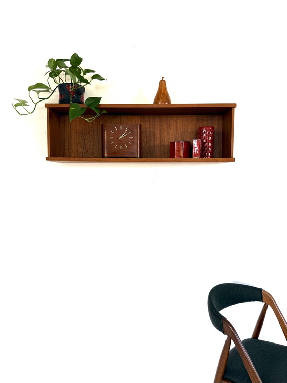 Vintage Teak Wall Shelf, 1960s – Wall cabinet, Wood (photo 12 of 12)