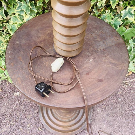 Lampada da terra vintage in legno tornito – Lampade da terra (photo 11 of 11)