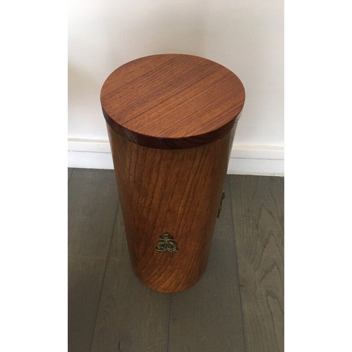 Vintage teak umbrella stand