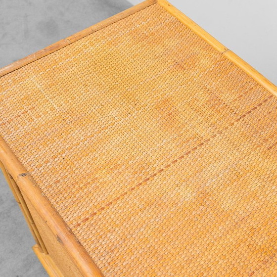 Image 1 of CREDENZA IN BAMBÙ E RATTAN ANNI ’70 VINTAGE MODERNARIATO