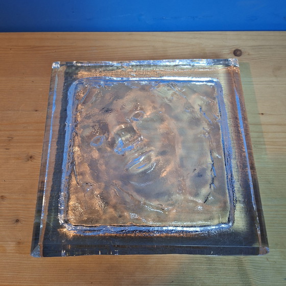 Image 1 of Val Saint-Lambert René Julien Visage, œuvre d'art en verre