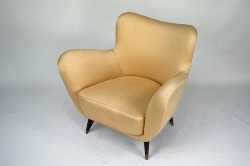 Skulpturaler Lounge-Sessel von Guglielmo Veronesi, Italien, 1950er Jahre
