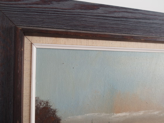 Image 1 of Gemälde "Das Bauernhaus an der Seite", skandinavisches Design, 1970er Jahre