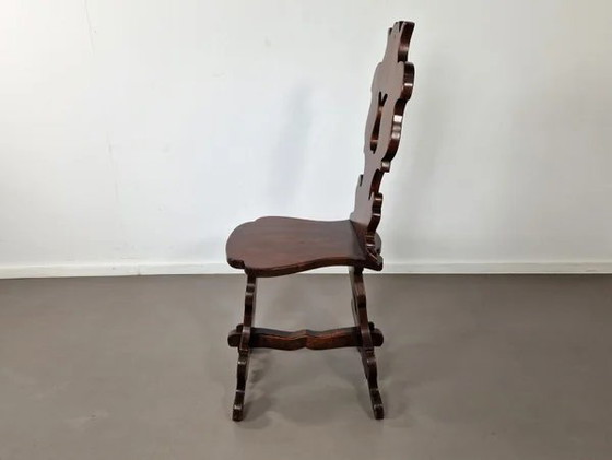Rustieke Sgabello Halstoel | Notenhout, Krukjes, Bruin, Rustic (foto 4 van 8)