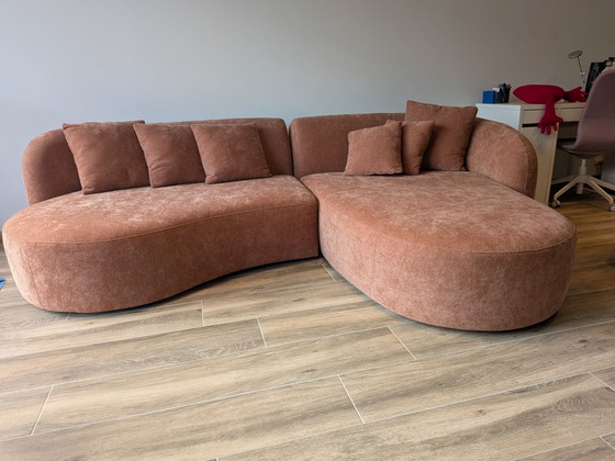 Hoekzetel astuce, Hoekbanken, Textiel, Roze (foto 5 van 10)
