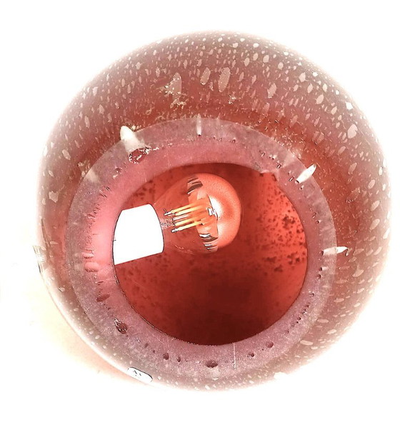 Eivormige Tafellamp Hoogte 23,6 cm, Tafellampen, Glas, Rood, Design (foto 4 van 13)