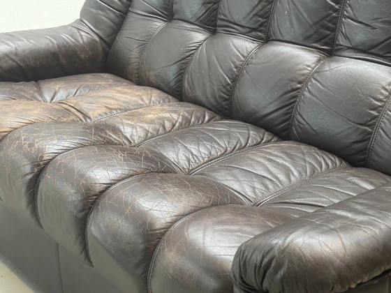 Vintage leather sofa, 1970s – 2 seaters (photo 3 of 13)