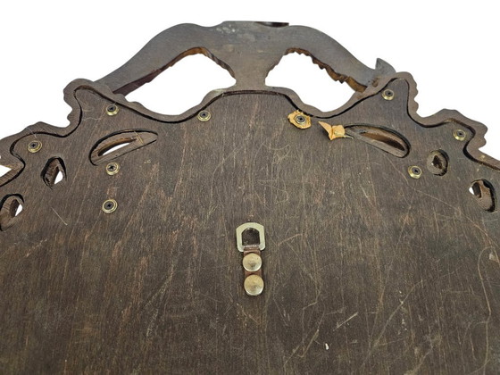 Image 1 of Miroir de majordome - « Girandole » - Style Régence - Miroir doré - Seconde moitié du XXe siècle