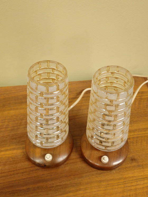 Image 1 of Lampes de chevet vintage - Lot de 2 lampes de table