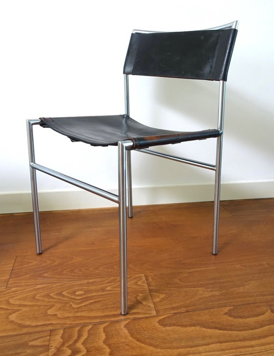 Martin Visser SE 06 Sedia da pranzo/da comodino Prima serie – Spectrum, Sedie da pranzo, Leather, Metal (photo 7 of 19)