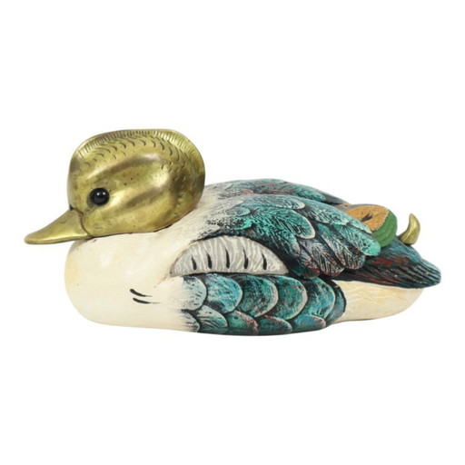 Vintage Duck Statue Malevolti Italy