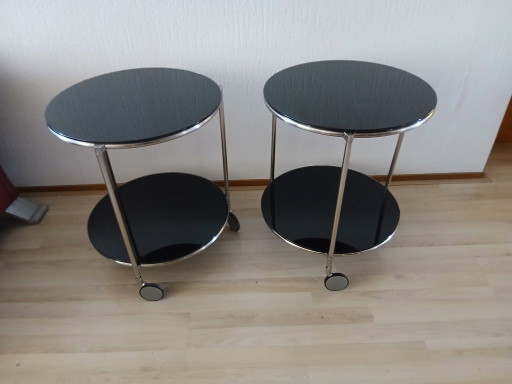 Ensemble de tables d'appoint / chariots de service - Ehlen Johansson - Vintage