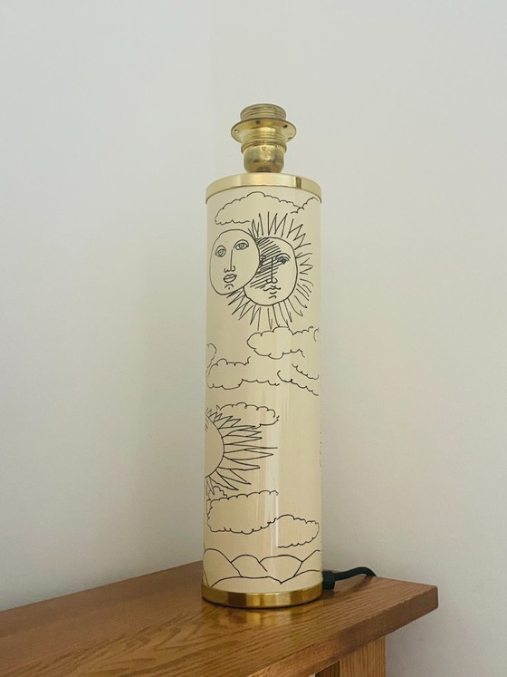 Rare Fornasetti table lamp – Metal, Brass (photo 6 of 12)