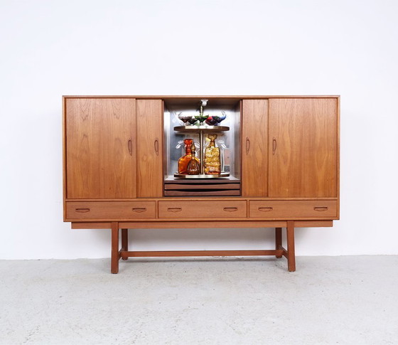 Image 1 of Vintage Highboard Met Bar, 1960s
