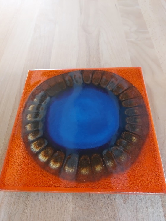 Image 1 of Vintage Hutschenreuther ceramic tile – Design Renée Neue (1970s)