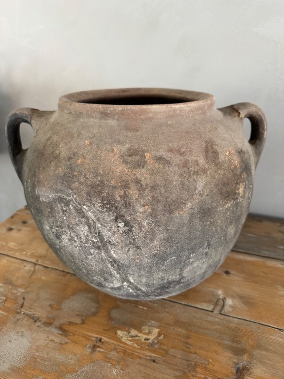 Image 1 of Antique large French jug beautiful patina