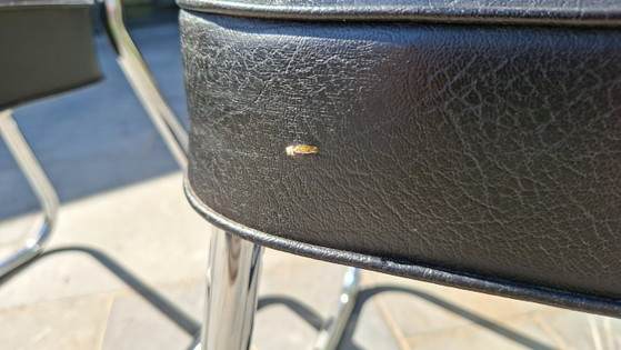 Mid Century Bauhaus Style Chairs – Eetkamerstoelen, Skai (photo 15 of 16)