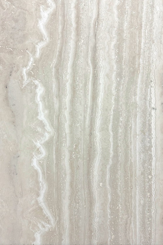 Image 1 of 💎 L'élégance vintage alliée à la multifonctionnalité : Table basse en travertin à hauteur réglable (années 1970)