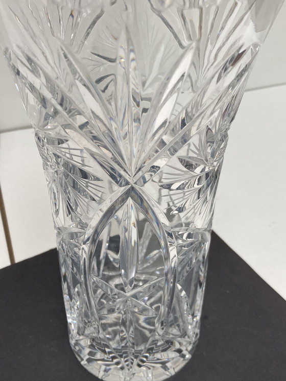 Image 1 of Elegance vintage hand-cut crystal vase 70/80’s