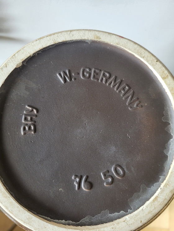 Image 1 of Vintage Floor Vase XXL, Ceramic, Bay, Numbered 76/50, West Germany