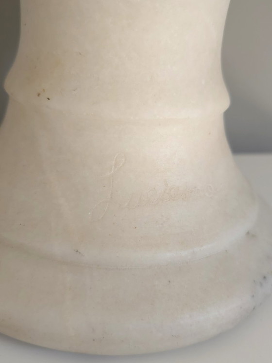 Imponente Busto de Mármol "Angelica Maria" – Luciano (56 cm) – Esculturas, Marble (photo 4 of 15)