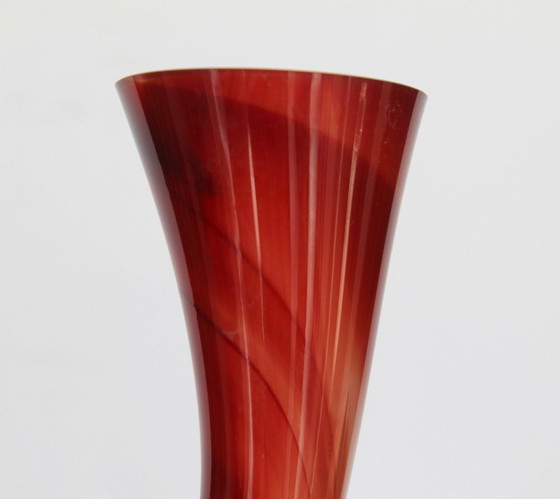 Image 1 of vase mouth-blown glass paste octopus art glass '70 josefina krosno