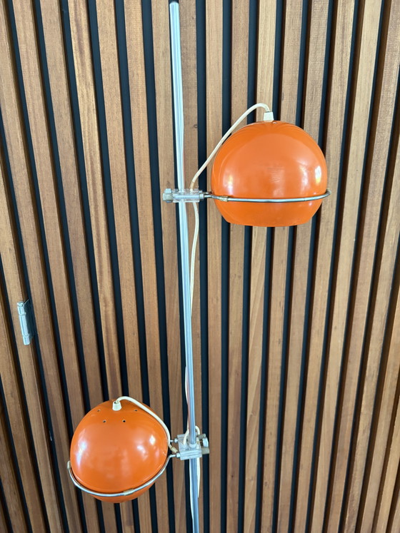 Image 1 of Lampada da terra vintage Gepo arancione