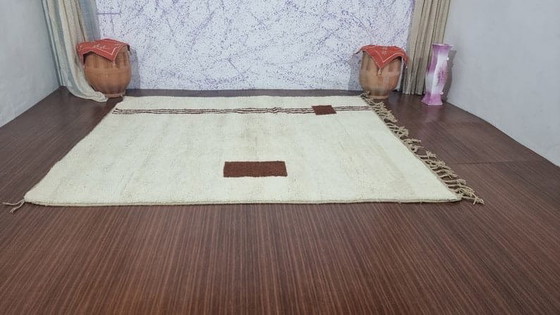 Grande tappeto berbero tradizionale fatto a mano misura 3/4 m, Ahrend, Tappeti, Lana, Marrone (foto 4 di 7)