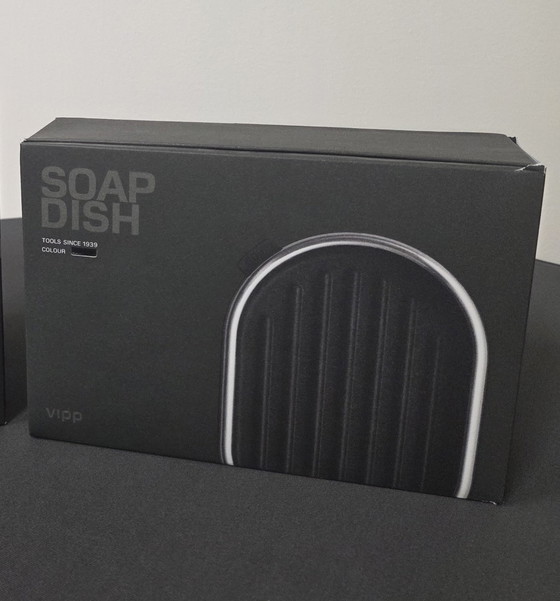 Image 1 of Porte-savon Vipp 5 noir - neuf sous emballage