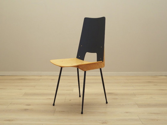 Image 1 of Set van zes stoelen, Italiaans ontwerp, jaren 1950, ontwerper: Carlo Ratti, fabrikant: Legni Curva