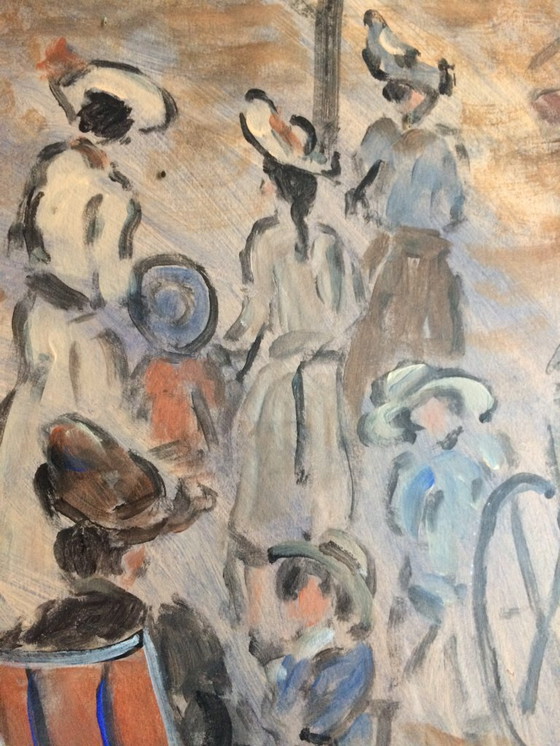 Image 1 of Dipinto originale del pittore Henry Saint-Clair (1899-1990)