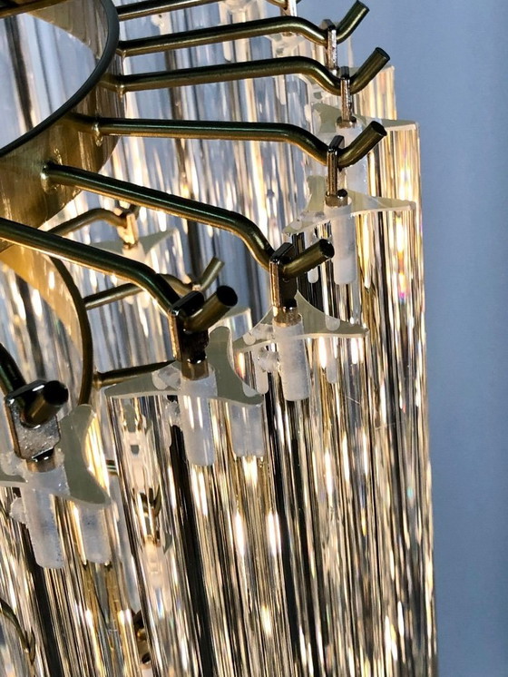 Image 1 of Lustre cascade en verre Murano 1980'S