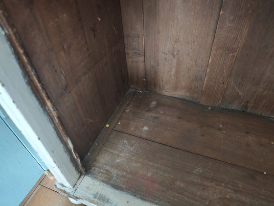Vintage speelgoedkast/ kledingkast – geen, Opbergkast, IJzer, Hout (photo 4 of 10)