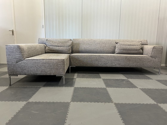 Image 1 of Design on stock bloq hoekbank stof grijs vos bank modern