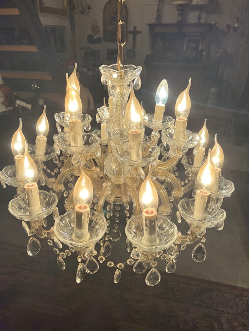 Beautiful antique crystal chandelier