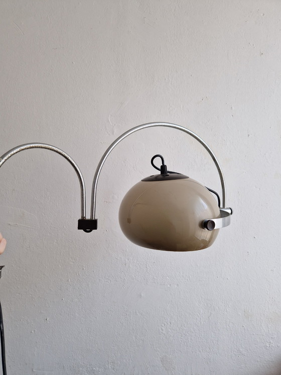 Image 1 of Dijkstra mushroom wall lamp with double arc chrome