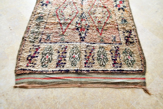 Image 1 of Tappeto bouaad marocchino dai toni tenui 392 x 188 cm 