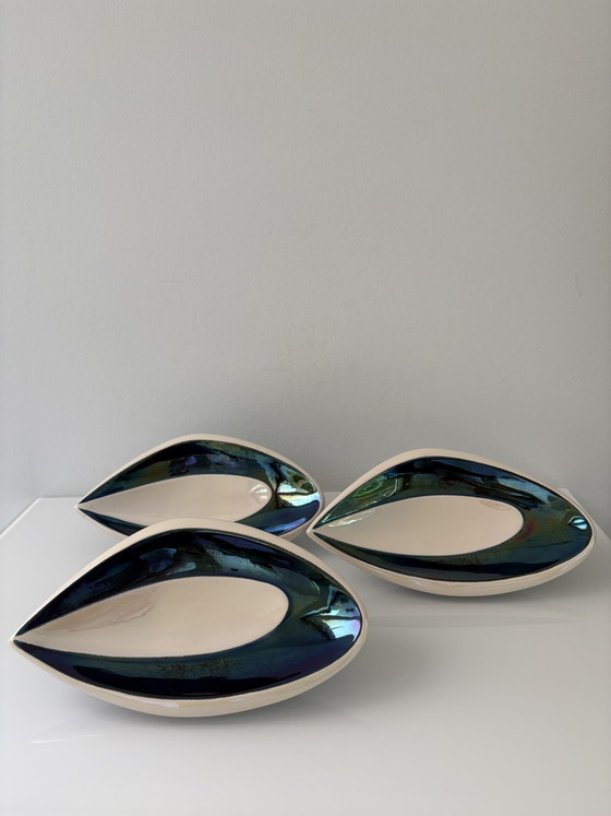 Set Van 3 Vintage 1960’s Verceram Schaaltjes, Model 6794, Frankrijk – Decoratieve objecten, Ceramic (photo 5 of 12)
