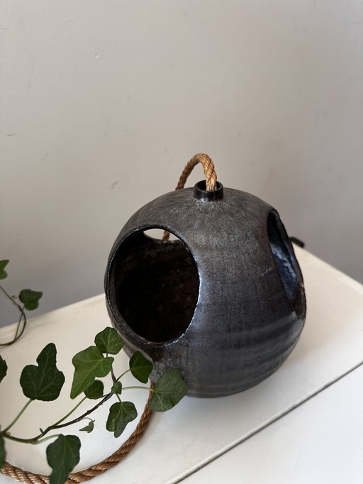 Mid - Century hanging flower pot