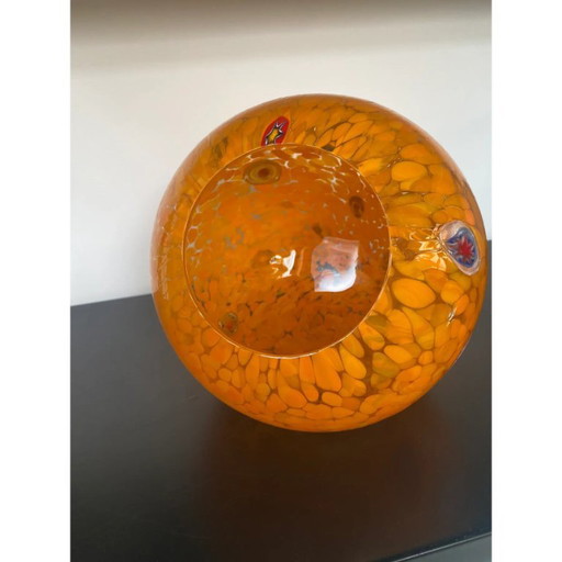 Vaso artistico in vetro di Murano multicolore con "Murrine" di SimoEng