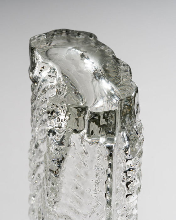 Image 1 of Curated Brutalism: A Rare Duo of Martin Freyer’s 'Glasstruktur' Vases for Rosenthal Studio Line, 1970s