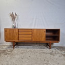 Credenza scandinava vintage 1960 in teak Mobile TV