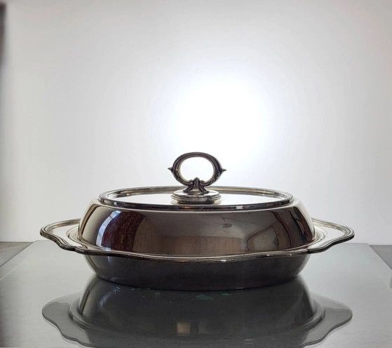 Plat à légumes couvert anglais en argent plaqué – Vaisselle (photo 11 of 11)