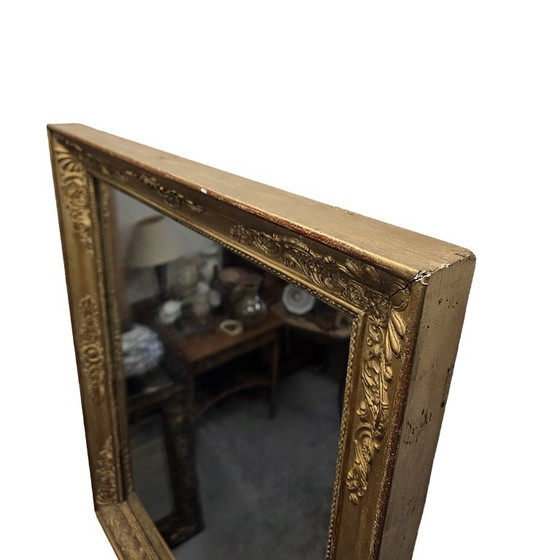Espejo antiguo francés dorado – Wood (photo 5 of 7)