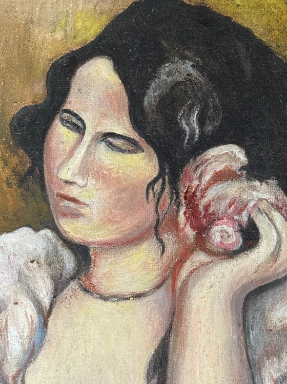 Image 1 of Oil painting on canvas, 20th century