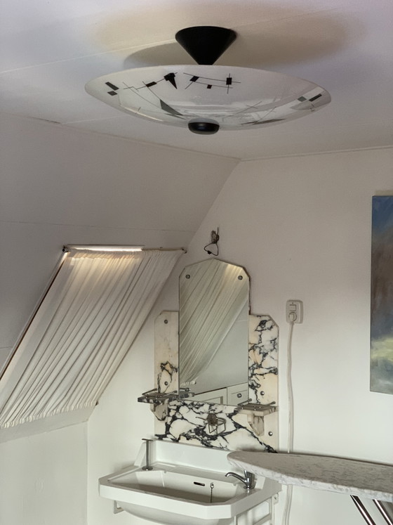Image 1 of Lampada a sospensione/plafoniera dal design vintage (Zukov)