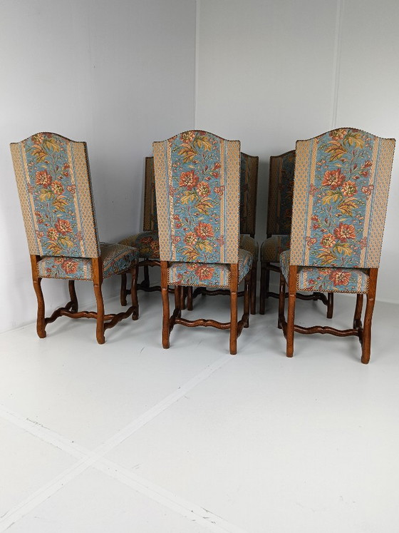 Os De Mouton Tapisserie-Stühle aus Buche (6er-Set) – Esszimmerstühle, Wood (photo 17 of 33)