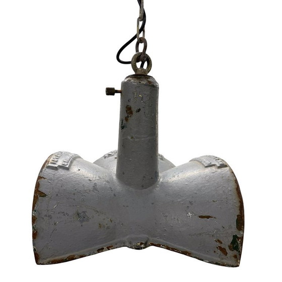 Image 1 of Suspension industrielle vintage n° 3 par Esla avec miroirs