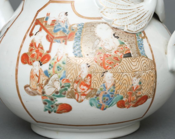 Image 1 of antieke Japanse porseleinen theepot Imari-ware