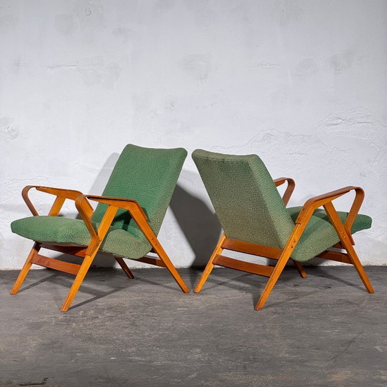 František Jirák Fauteuil voor Tatra Nabytok, jaren 60 – Tatra Nábytok, Textile (photo 8 of 14)